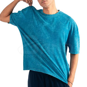 T-shirt Premium Fit délavé à l'acide 100% Coton Respirant Service OEM Utilisation estivale - Product Image 4