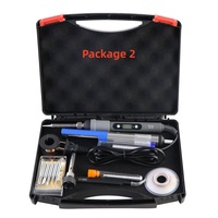 Kit de Multímetro Digital de 80W con Pantalla LCD y Temperatura Ajustable, Lápiz de Soldadura Eléctrico con Soldador Digital, Juego de Herramientas de Reparación