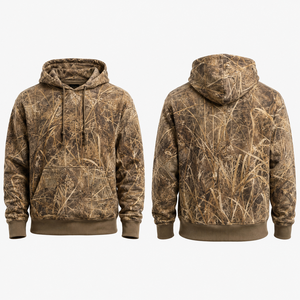Sweat à capuche camouflage à manches longues pour homme MEGAMAPLE, vêtements de chasse d'été, respirant et anti-humidité en polyester - Product Image 1