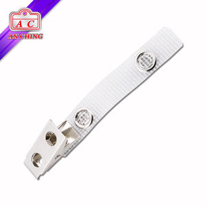 Clips d'identification à ressort en métal clip de badge en vinyle transparent clip de porte-carte d'identité - Product Image 4