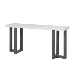 <b>U</b>_STYLE Solid Pine Legs Console Table with Geometric Design for Entryway Hallway <b>Living</b> Room Bedroom Use - Product Image 4