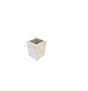 Porte-stylos carré en os incrusté de qualité supérieure, décoration et accessoires de bureau - Product Image 1