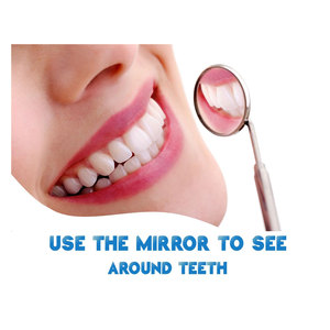 Espejo Dental de Acero Inoxidable # 5 herramientas con mango de 6.5 pulgadas – Herramienta profesional para dentistas para limpieza de dientes, inspección oral, multiusos - Product Image 3