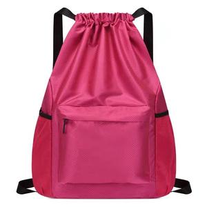 Hot Sale Customized logo Size Silk Gym Backpack 420d Polyester Nylon <b>Drawstring</b> Backpack <b>Bag</b> Sports <b>Waterproof</b> Custom - Product Image 6
