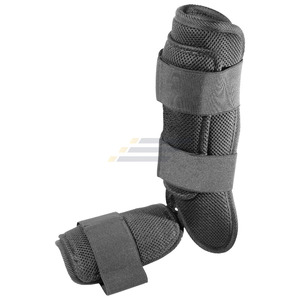 Protector de Piernas de Béisbol Premium, Protectores de Espinilla de Cuero PU, Protección Reforzada, Correas Ajustables, Duraderos para Entrenamiento - Product Image 2