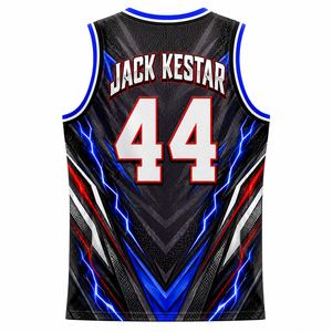 Maillot de basket-ball professionnel pour les jours de match, conçu avec des caractéristiques de performance, fabriqué par Global à l'aide de la technique de broderie. - Product Image 2