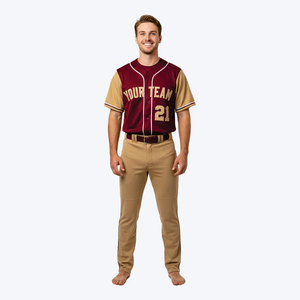 Custom Design <b>Top</b> Quality Baseball Uniform Sports Wear Breathable Quick Dry Sublimation Athletic Baseball Uniform Set - Product Image 2