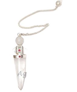 Pendentifs en forme de pneu de Chakra à vendre collier de pierres de chakra pendule - Product Image 4