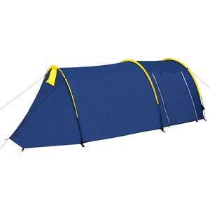 Carpa de Camping Azul Marino/Amarillo para 4 Personas - Product Image 1