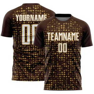 Camiseta de Fútbol Sublimada Personalizada Unisex Naranja con Nombre y Número del Equipo, Absorbente de Humedad, Manga Corta, Cuello Redondo, Ropa Deportiva para Adultos - Product Image 4