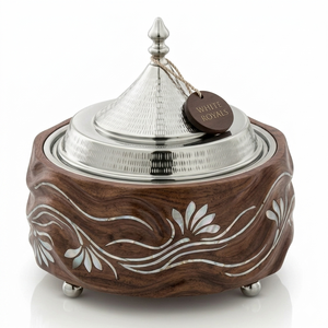 Modern Stainless Steel Casserole Dish Stainless Steel <b>Lid</b> Insulated Hot <b>Pot</b> Food Warmer Non-Stick Exterior for Ramadan Majlis - Product Image 1
