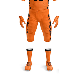 Uniforme de football américain personnalisé léger et respirant à manches courtes, grande taille, haute qualité, nouveau style, couleur unie, 100 % coton - Product Image 2