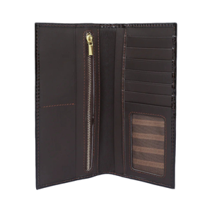 Factory Direct Wholesale RFID Custom Logo Design Fold Long Genuine Leather <b>Wallet</b> Mens Lightweight High-Quality Card <b>Holder</b> 2026 - Product Image 1