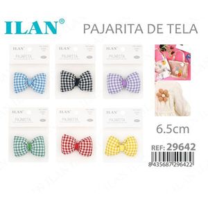 Papillon in tessuto Ilan da 6,5 cm con motivo a quadretti per bambini e neonati - Product Image 1