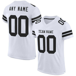 Custom American Football Jersey White Green Orange Team Uniform Youth Adult Breathable Quick Dry <b>Sports</b> <b>Shirt</b> OEM Printing - Product Image 2