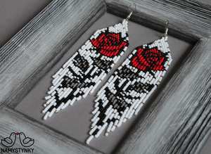 Modernos Pendientes de Cuentas de Vidrio y Resina con Diseño Turquesa y Flecos en Cascada, Joyería Única, Regalo de MS Handicraft - Product Image 5