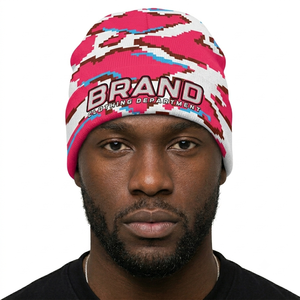 Gorro de Invierno Personalizado con Diseño de Camuflaje, Estilo Urbano Unisex para Adultos, 56-58CM, Tejido Jacquard - Product Image 6