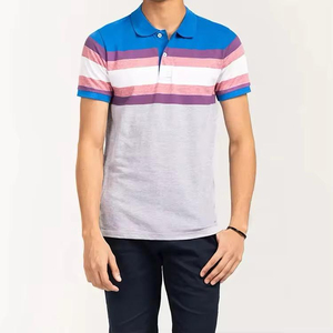 Nouveaux polos OEM en gros, t-shirts personnalisés pour hommes, polos de golf vierges à boutons, coupe ajustée, maillots personnalisés en sergé pour hommes - Product Image 1