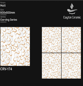 Azulejos de Porcelana Mate para Tallar, 600x600mm, para Pisos y Paredes Interiores, Antideslizantes y Resistentes al Desgaste - Product Image 2