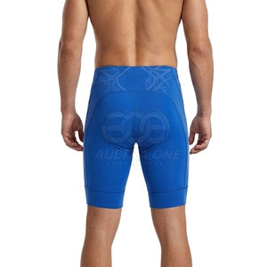 Shorts de cyclisme pour hommes de qualité supérieure, tricotés, unis, légers, respirants, service OEM pour activités sportives et performance active - Product Image 2