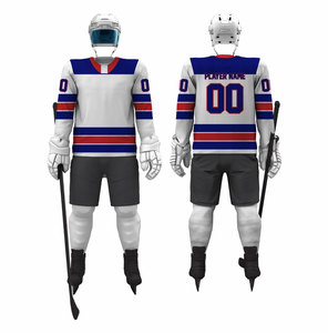 Uniforme de Hockey sobre Hielo Personalizado para Hombre, Jersey Sublimado Color Verde Azulado, Manga Larga, Absorbe la Humedad, Ropa Deportiva para Adultos para Todas las Temporadas - Product Image 4