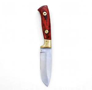 Wholesale Handcrafted Fixed Blade Steel <b>Craft</b> <b>Tool</b> with Brass Bolster Utility <b>Tool</b> with Rosewood Handle - Product Image 2
