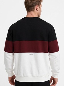 เสื้อสเวตเชิ้ตคอกลมแขนยาวผู้ชายลายบล็อกสีสันจาก Oneten Apparel สไตล์ลำลอง - Product Image 4