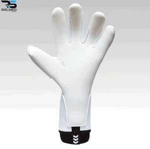 Gants de gardien de but de football RALMED SPORTS à doigts entiers en cuir 4 mm (adhérence par contact) antidérapants, imperméables, fermeture à boucle réglable - Product Image 4