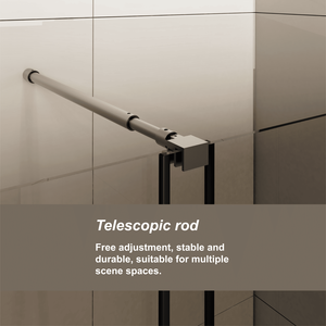 Porta Doccia in Vetro 30x60 Pollici (LxH) con Pannello Spesso 1/4 di Pollice, Doppia Funzione, Schermo Doccia Walk-in con Pannello in Vetro Spesso 1/4 di Pollice - Product Image 4