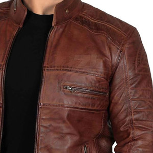 Chaqueta de Cuero de Invierno de Alta Calidad y Venta Caliente, Diseño Personalizado, Corte Ajustado - Product Image 6