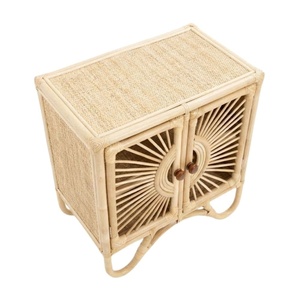 Sunburst Wicker Cabinet Toddler Furniture Nursery Room Rattan <b>Storage</b> <b>Unit</b> Cheap Price Hot Sale Factory Direct Quality Sale - Product Image 2