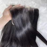 MEILLEURE QUALITÉ!!! Fermeture de dentelle humaine vietnamienne brute et extension de cheveux frontale haute densité longue durée d'utilisation