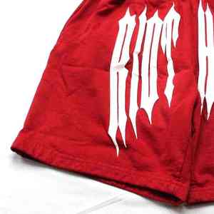 Pantalones Cortos Deportivos Personalizados con Logotipo Estampado, Transpirables, de Algodón y Felpa, de Secado Rápido, Antiarrugas, con Bolsillos y Dobladillo sin Rematar, Tallas Grandes - Product Image 2