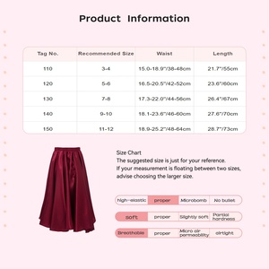 110-150 Stylish Performance Wear Dance Costume Classical Children <b>Chiffon</b> Latin Dance Big <b>Skirt</b> Dancewear Kids - Product Image 6
