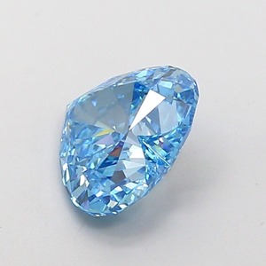 Diamant de laboratoire CVD bleu vif fantaisie, taille cœur modifiée, 1,16 carat, clarté VVS2, polissage excellent, pierre précieuse de luxe haut de gamme - Product Image 3