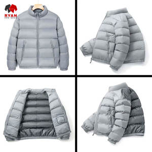 Ryan Pro Gear Custom Design <b>Men's</b> Waterproof Breathable Puffer Jacket Stand Collar Zipper Closure Nylon/Cotton - Product Image 6