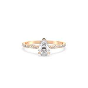 Bague en diamant de laboratoire HPHT CVD certifié IGI REYES Wholesale, en or massif 14K 18K, cadeau de mariage ou de fiançailles pour femme. - Product Image 2