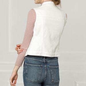 Chaqueta rasgada de Jeans de alta calidad para mujer, chaleco Vaquero de algodón informal a la moda para mujer, ligero, cómodo, a prueba de viento, botón exterior - Product Image 5