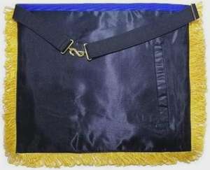 Tablier maçonnique de luxe Étoile d'Orient brodé main au fil de bouillon, fournisseur de régalia de loge - Product Image 4