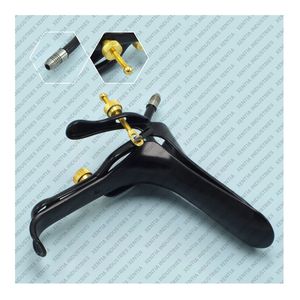 Spéculum vaginal Elite Pro LLETZ LEEP GRAVES, revêtement noir, taille moyenne, en acier inoxydable isolé, instruments chirurgicaux gynécologiques CE - Product Image 1