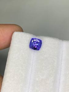 Piedra Preciosa de Tanzanita Azul de 1.70 Ct, Corte Cojín, Facetada, Piedra Suelta de 6.40mm, Gema Natural para Joyería - Product Image 4