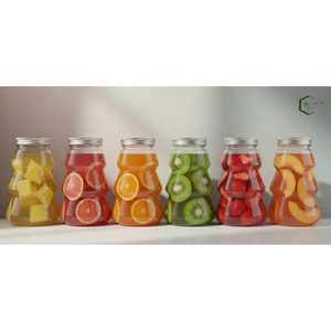 500ml PET <b>Plastic</b> Bottle in Christmas Tree Shape OEM Beverage Packaging with Aluminum Screw <b>Cap</b> for Milk Tea Juice Coffee - Product Image 4