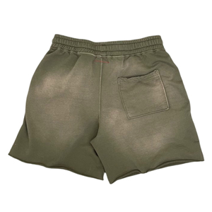 Shorts tricotés pour hommes, style décontracté, taille élastique, délavés à l'acide, effet soleil, bords bruts, style vintage, fabrication OEM sur mesure - Product Image 5