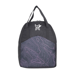 Arctic Fox Hexa Lilac Fashion Lunch <b>Bag</b> Tiffin <b>Carrier</b>-Insulated Polyester Cooler <b>for</b> Picnic Outdoor Food <b>Storage</b> Zipper Closure - Product Image 1
