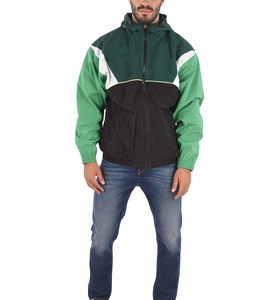 Venta al por mayor personalizado ligero transpirable ropa deportiva de talla grande Casual al aire libre chaqueta de lluvia con cuello alto forro de malla a prueba de viento - Product Image 3