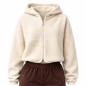 EHri OEM Manufacture Custom Print Acid Wash Sequined 300g Sherpa Hoodies Lining Oversized Casual Winter Front Made India - Product Image 6