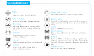 Bộ phân phối nguồn IP thông minh ATS+PDU 250V 10A hai kênh thông minh, khóa phím C13, 8 cổng UPS, hẹn giờ, OTA, API, MQTT, RS485, NTP, tùy chỉnh - Product Image 6