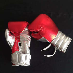Gants de boxe en cuir rouge sur mesure en gros pour adultes, entraînement et compétitions professionnelles - Product Image 6