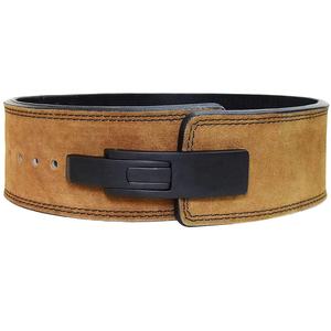 Wholesale 4 Inch Power Lifting Lever Buckle <b>Belt</b> Custom Cowhide Suede 10mm Leather Weightlifting Lever <b>Belt</b> <b>For</b> <b>Back</b> <b>Support</b> - Product Image 1