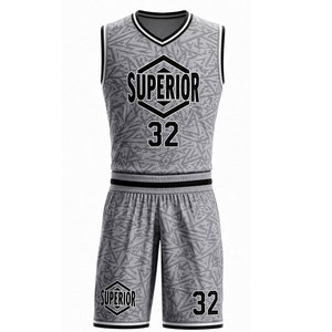 Uniforme d'équipe de basketball haut de gamme avec tissu en mesh léger, logos personnalisés et confort amélioré pour la performance - Product Image 1